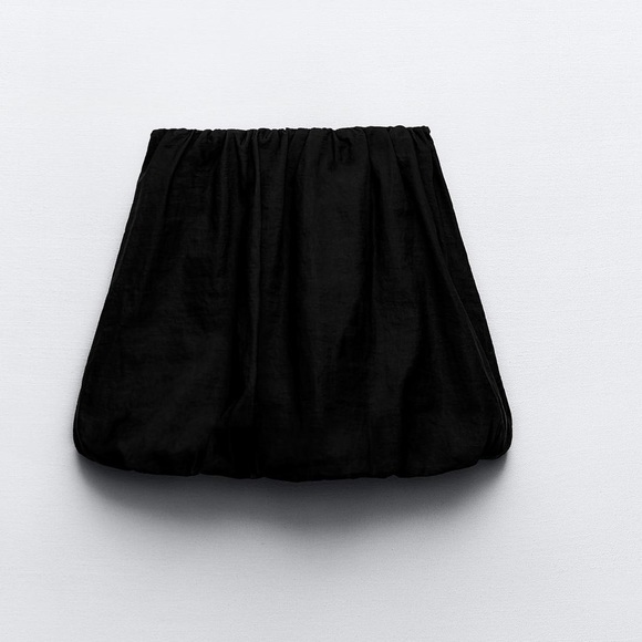 ZARA BALLOON MINI SKIRT - Picture 4 of 5